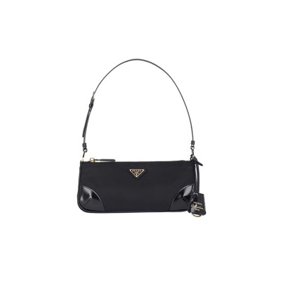 PRADA BLACK SHOULDER BAG 1BC20 (23.5*10*5cm) 